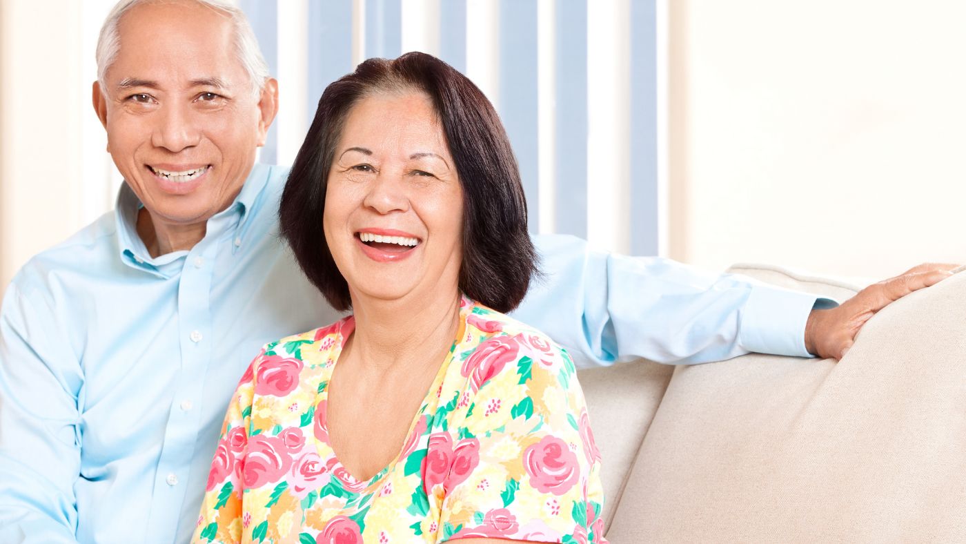 Happy retired couple